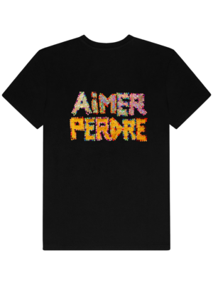 T-shirt NOIR AIMER PERDRE