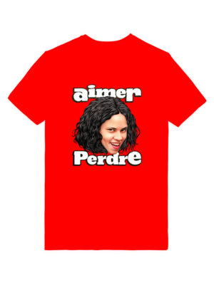 T-shirt ROUGE AIMER PERDRE